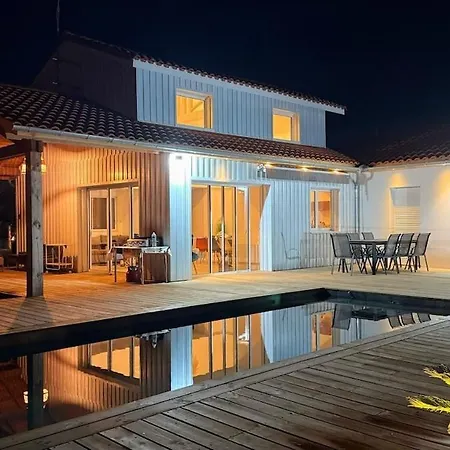 Jolie Maison Neuve Avec Piscine Lege, Cap Ferret *