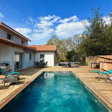 Jolie Maison Neuve Avec Piscine Lege, Cap Ferret Feriehus *